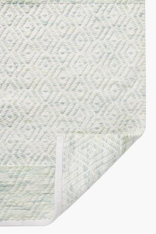 2 Piece Cotton Milange Diamond Bath Mat Set