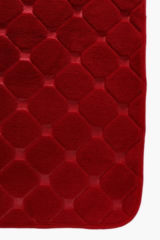 2 Piece Embossed Foam Bath Mat Set