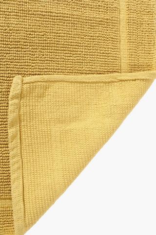 2 Piece Textured Cotton Bath Mat Set