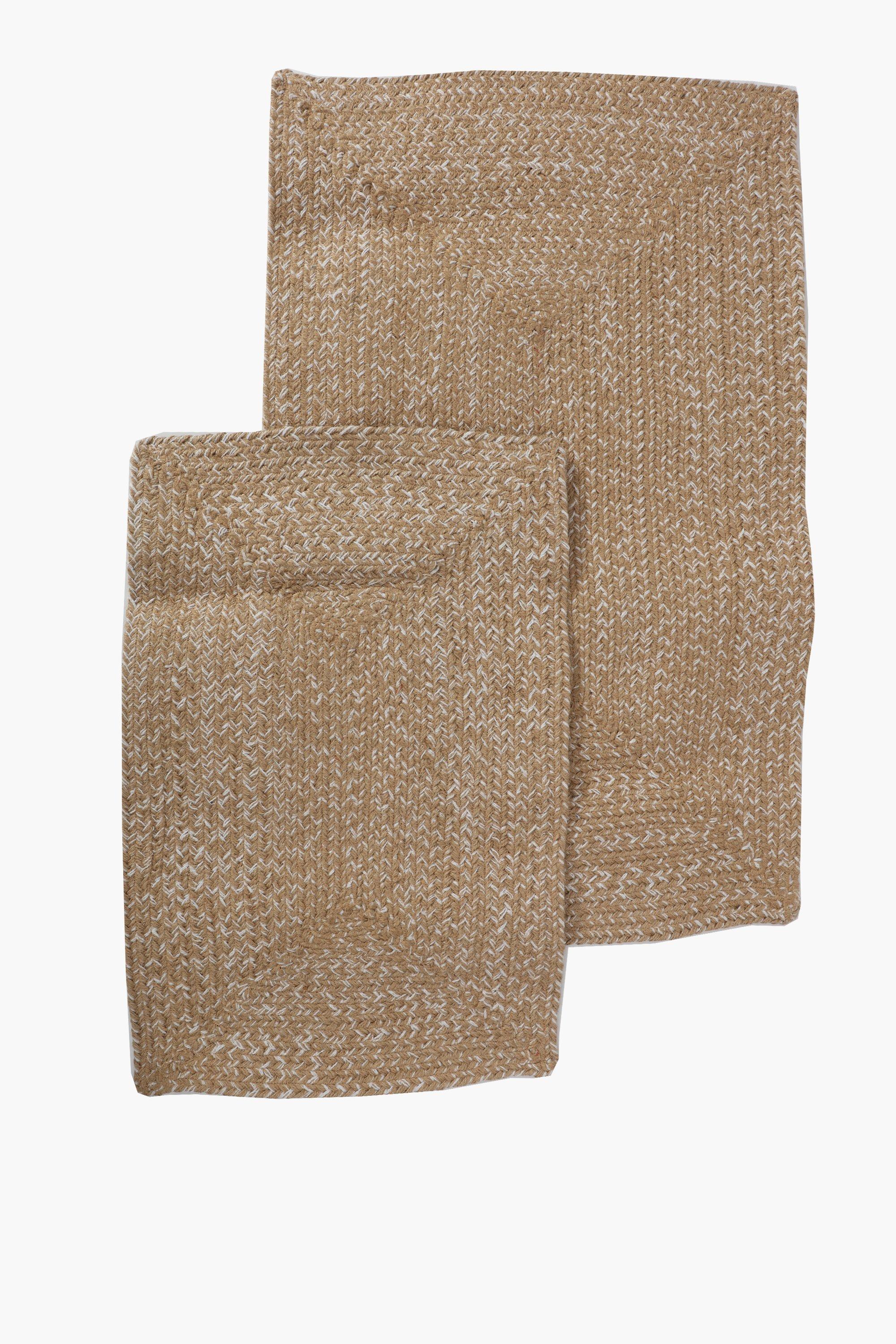 2 Piece Jute Bath Mat Set