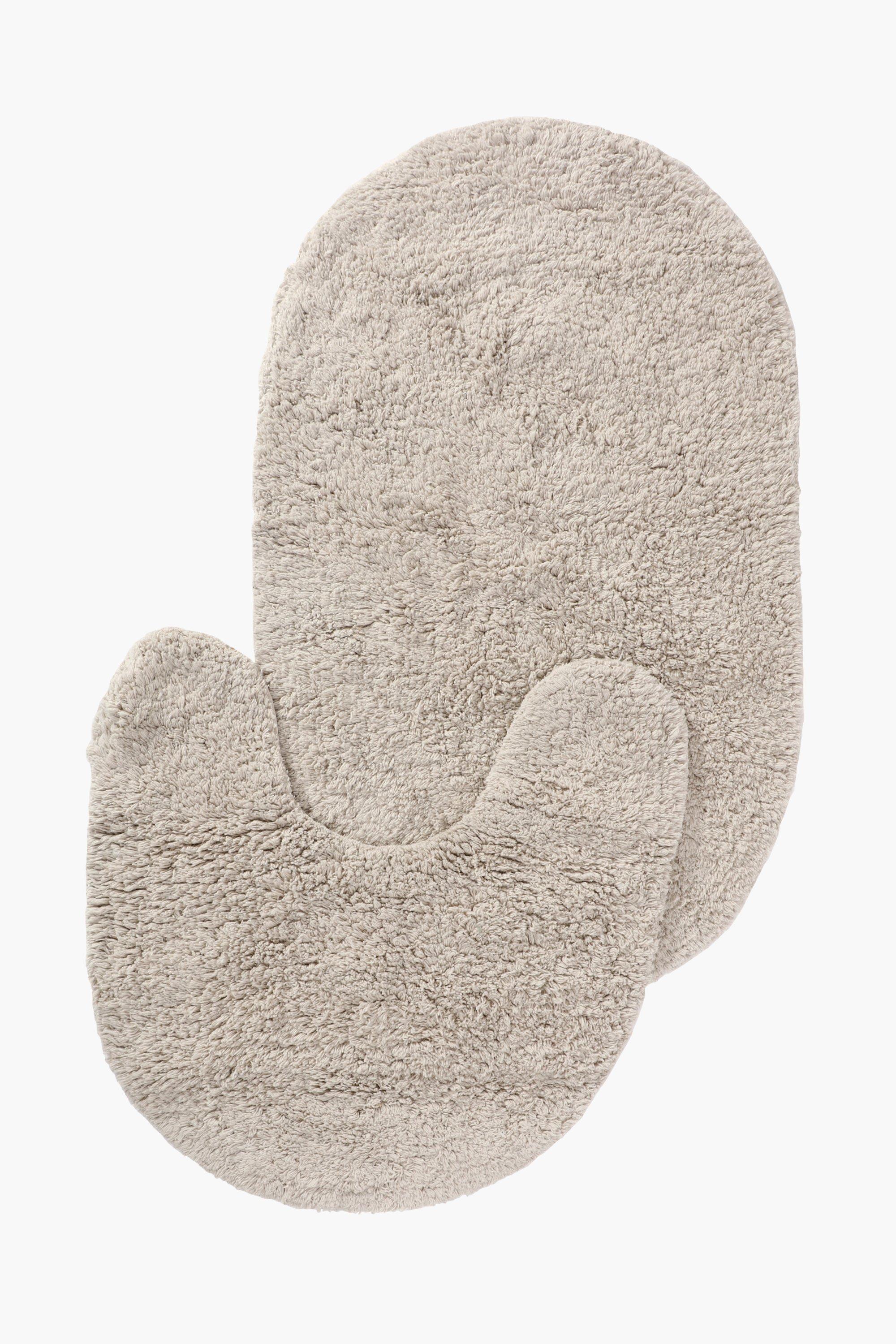 2 Piece Oval Bath Mat Set