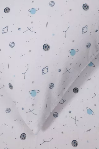 Winter Constellation Brushed Cotton Pillowcase