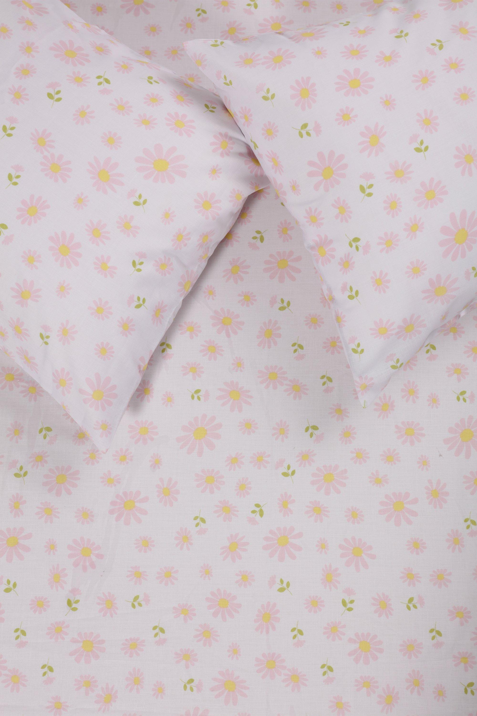 Polycotton Fitted Printed Daisy Sheet