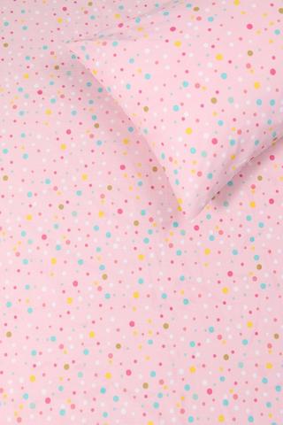 Polycotton Printed Spot Fitted Sheet