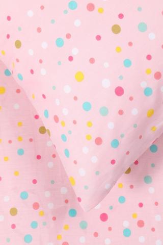 Polycotton Printed Spot Fitted Sheet