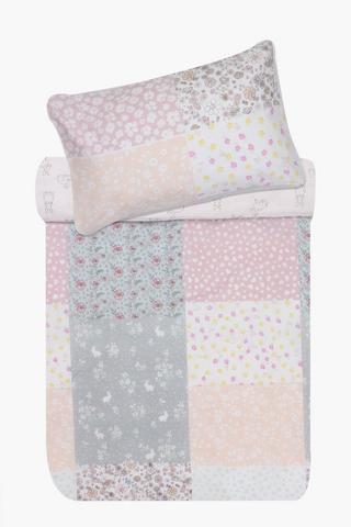 Polycotton Floral Patchwork Duvet Cover Set