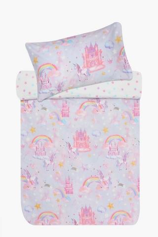Polycotton Glow Castle Duvet Cover Set