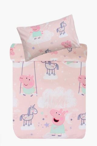 Printed Peppa Pig Duvet Cover Set