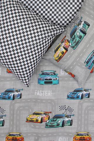 Polycotton Track Star Bed In A Bag Duvet Cover Set