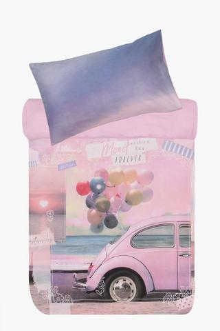 Polycotton Photographic Dreamer Car Duvet Cover Set