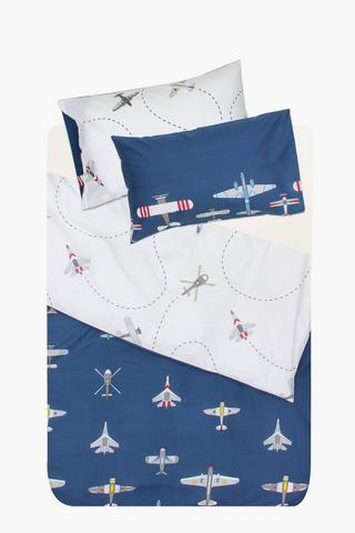 144 Thread Streaming Jets Duvet Cover Set