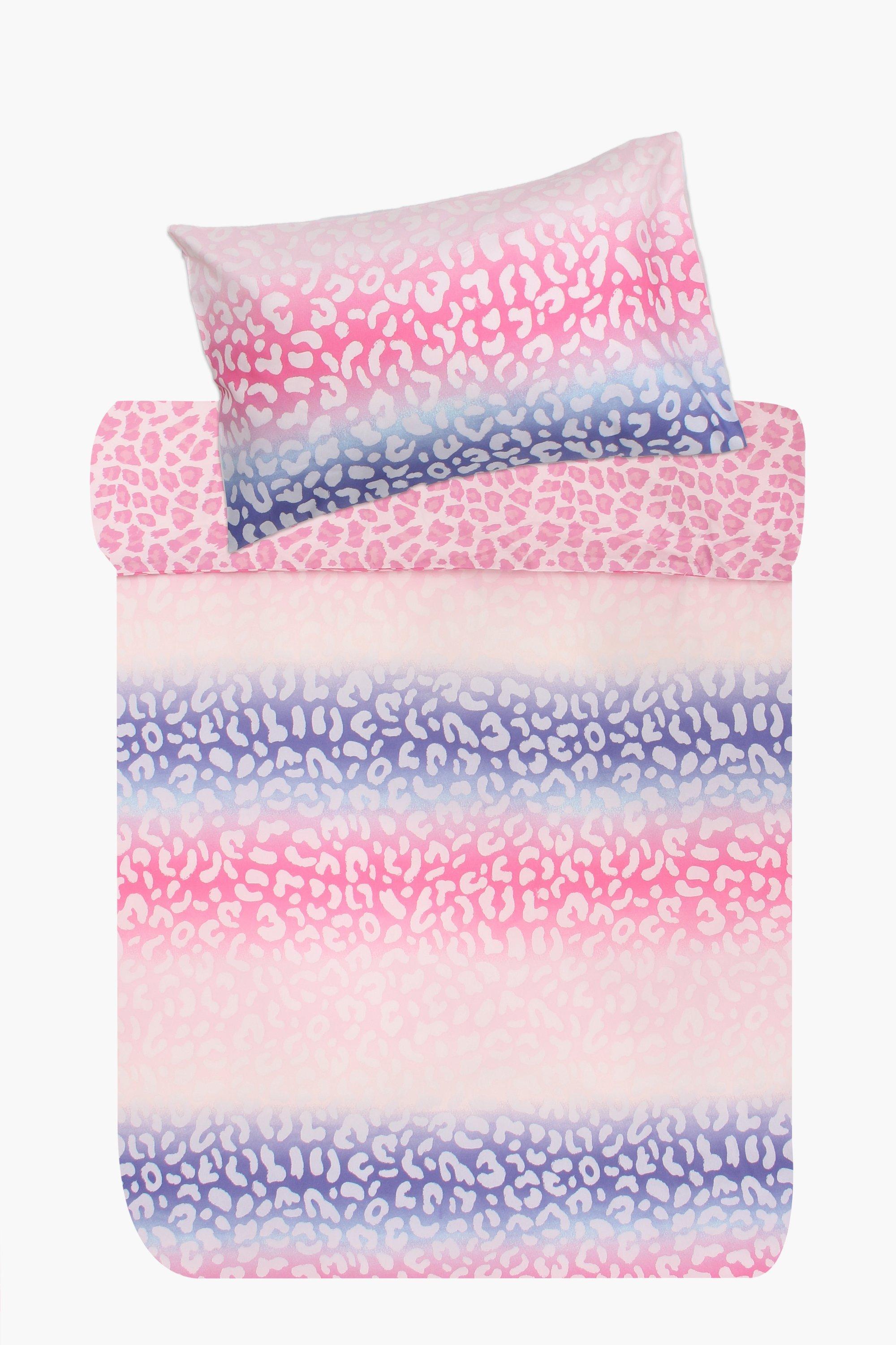 Microfibre Ombre Leopard Bed In A Bag Duvet Cover Set