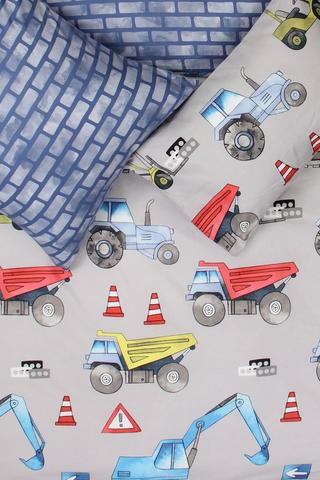 Microfibre Construction Bed In A Bag Duvet Cover Set