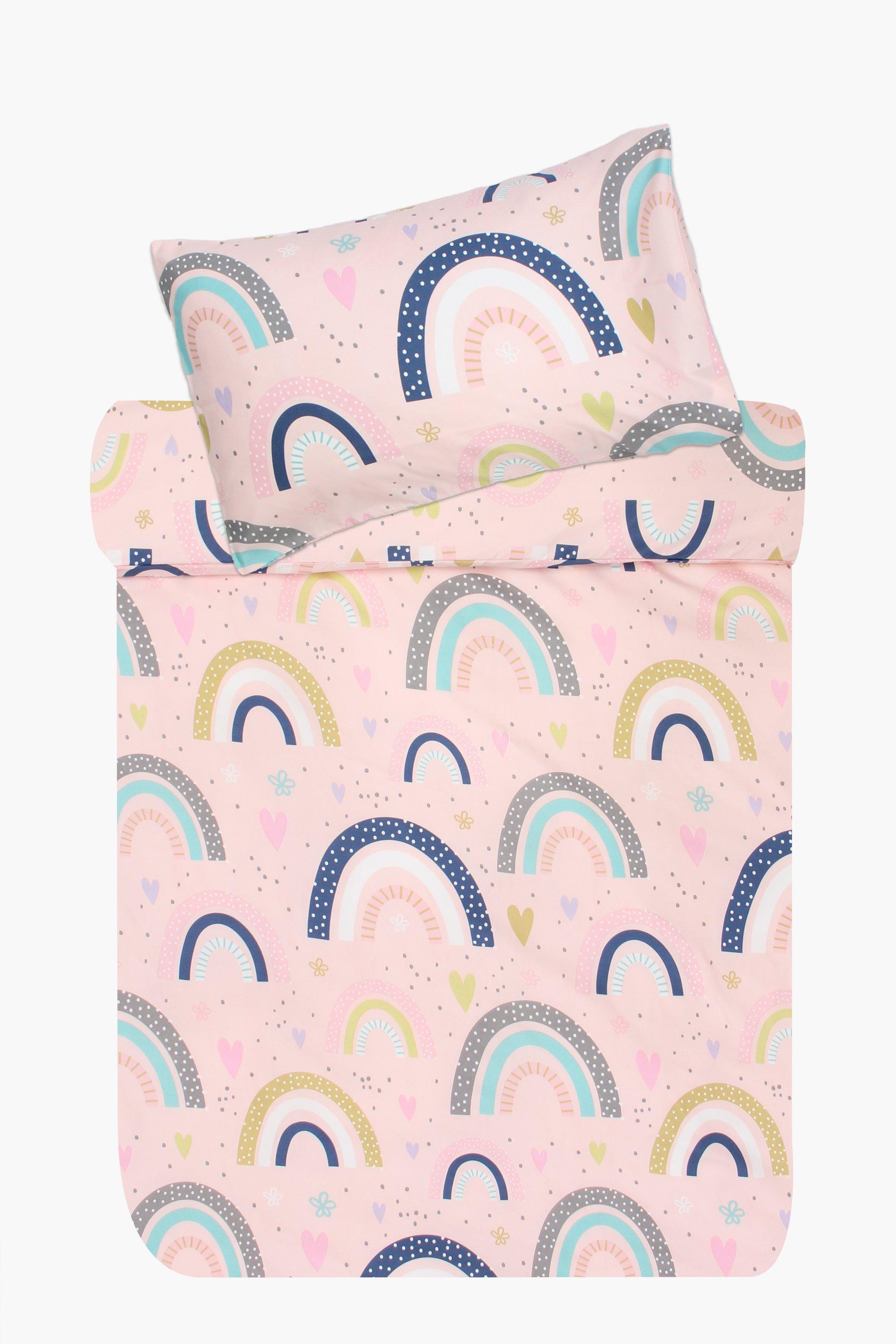 Microfibre Rainbow Duvet Cover Set