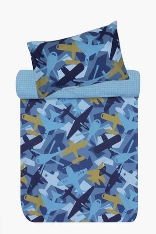 Polycotton Air Craft Camo Duvet Cover Set