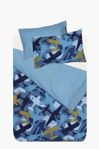 Polycotton Air Craft Camo Duvet Cover Set
