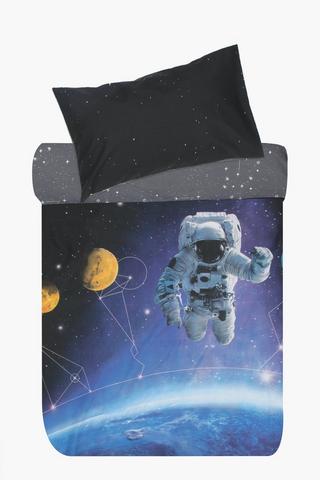 Polycotton Photographic Spaceman Duvet Set