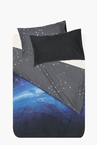 Polycotton Photographic Spaceman Duvet Set