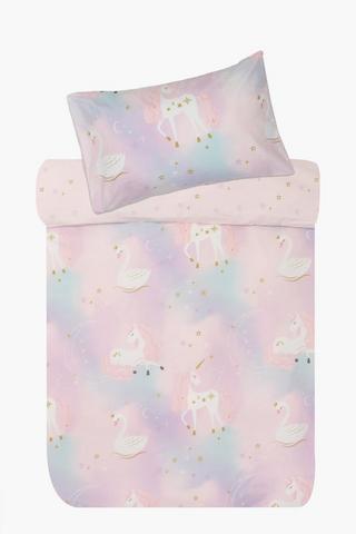 Microfibre Swan Bed In A Bag Duvet Cover Set
