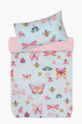 Polycotton Thandi Butterfly Reversible Bed In A Bag Duvet Cover Set