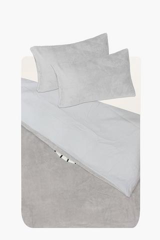 Microfibre Lion Blanket Reversible Duvet Cover Set