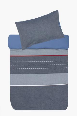 100% Cotton Chambray Star Kids Duvet Cover Set