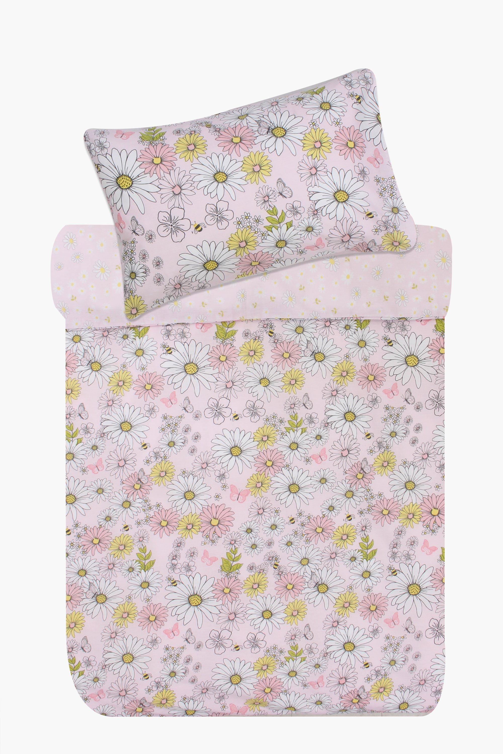 Polycotton Daisy Heart Duvet Cover Set