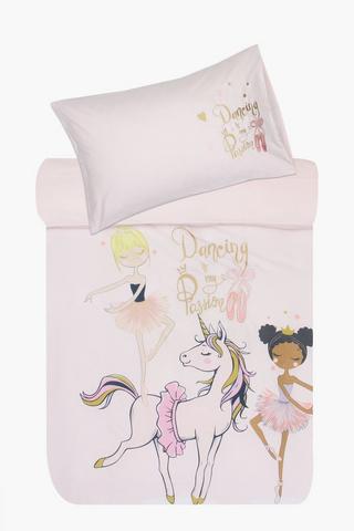 Microfibre Ballet Dancers Duvet Cover Set
