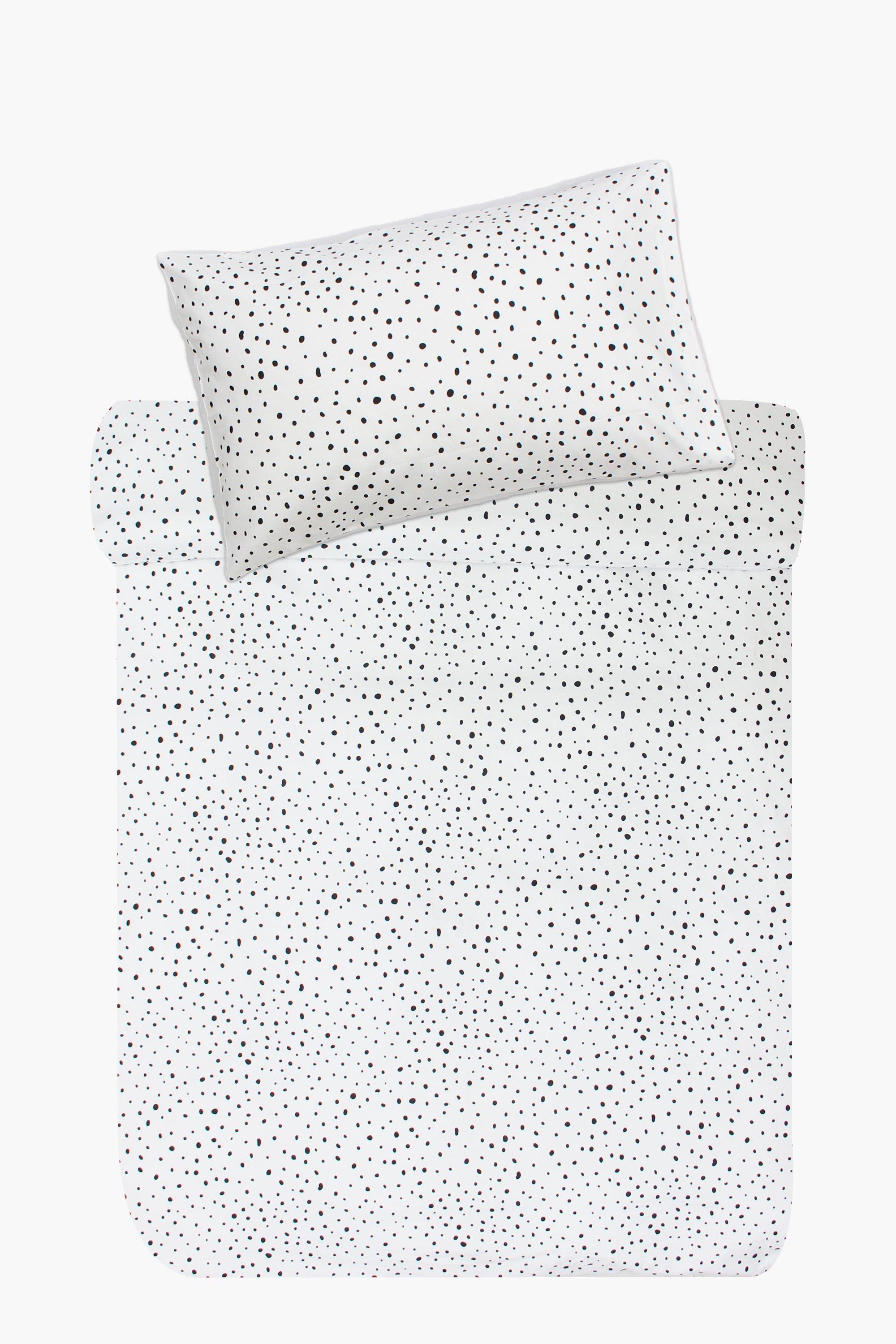 Microfibre Dot Duvet Cover Set