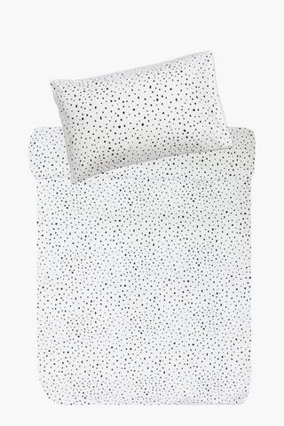 Microfibre Dot Duvet Cover Set