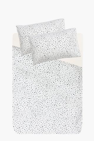 Microfibre Dot Duvet Cover Set