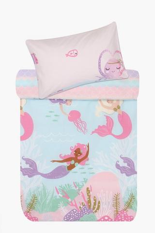 Polycotton Georgina Mermaid Duvet Cover Set