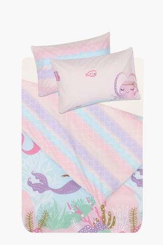 Polycotton Georgina Mermaid Duvet Cover Set