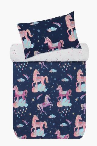 Polycotton Carnival Unicorn Duvet Cover Set