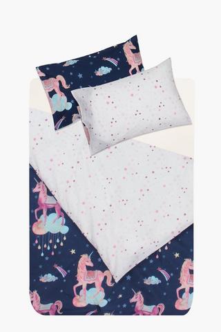Polycotton Carnival Unicorn Duvet Cover Set