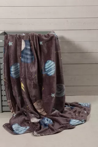 Super Plush Space Man Blanket, 150x180cm