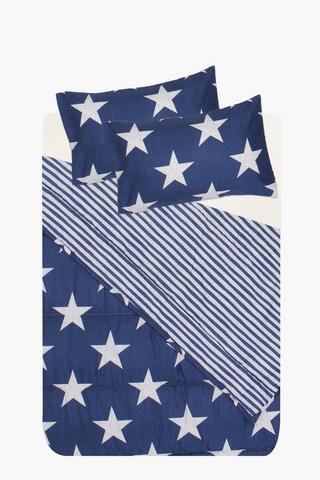 Microfibre Stars Comforter Set