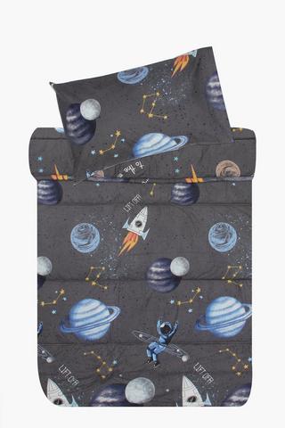 Microfibre Printed Space Comforter Set