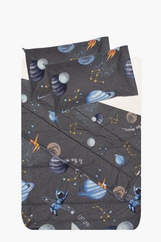 Microfibre Printed Space Comforter Set