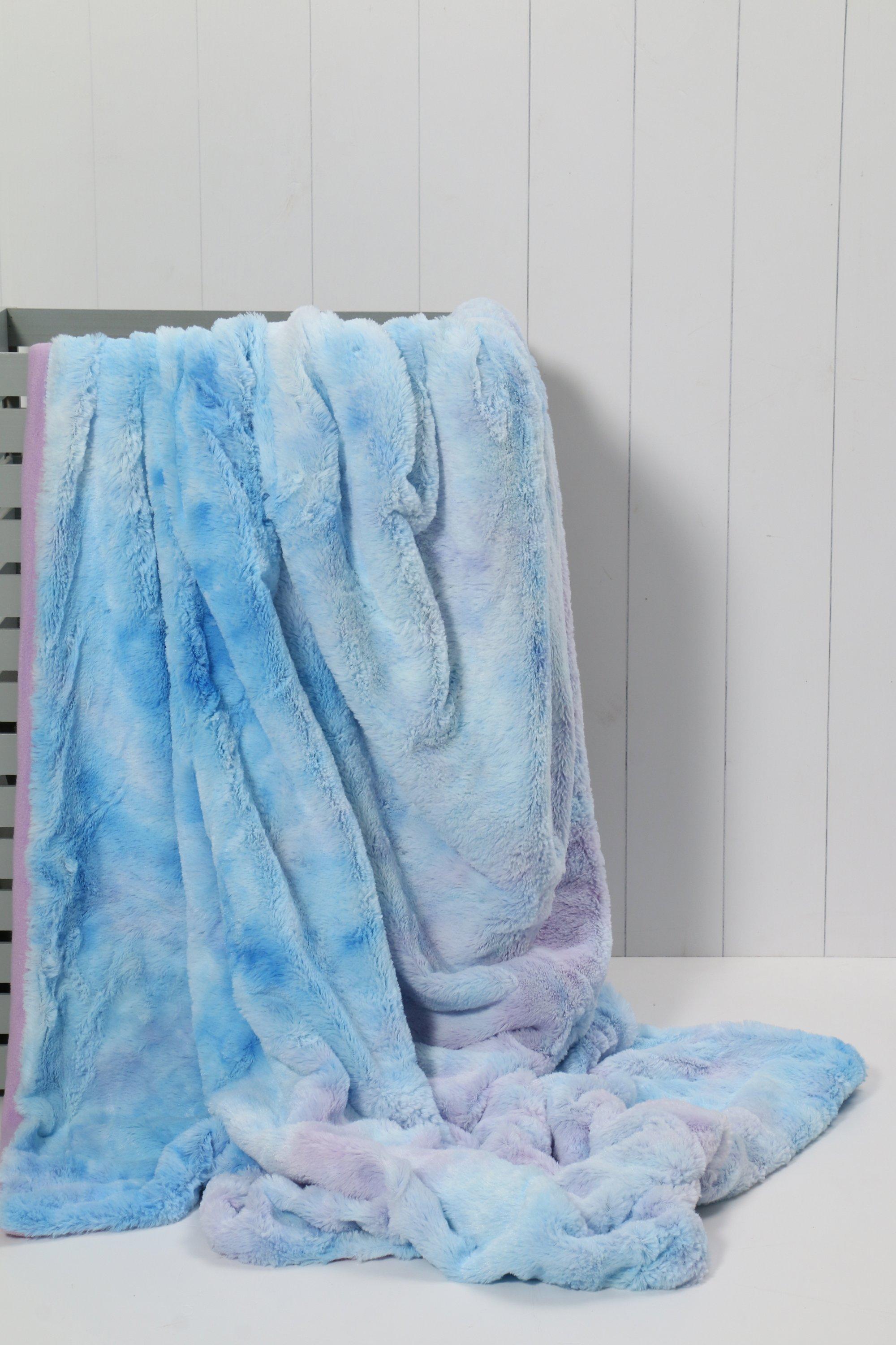 Faux Fur Ombre Blanket 125x150cm