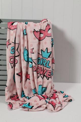 Super Plush Girl Super Hero Blanket 150x180cm