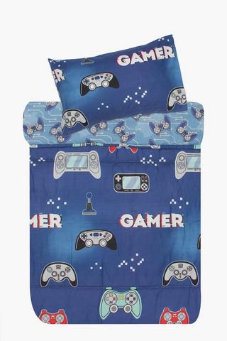Microfibre Reversible Gamer Comforter Set