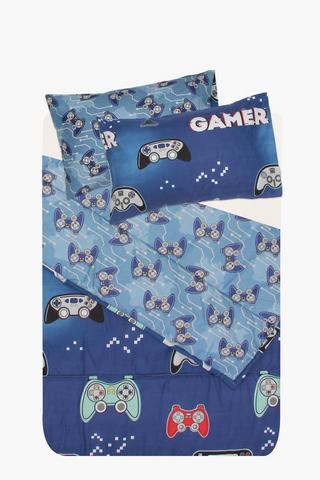 Microfibre Reversible Gamer Comforter Set