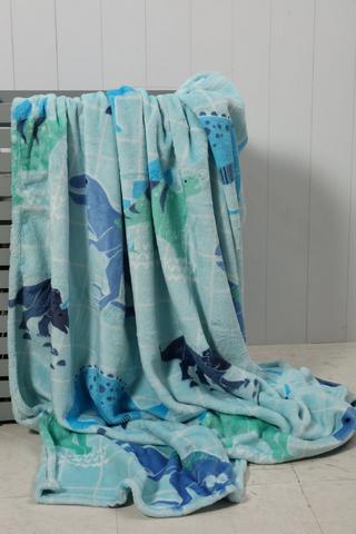 Super Plush Dino Blanket, 150x180cm