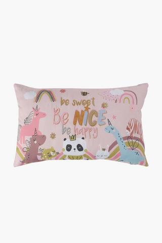 Be Happy Pillowcase, 30x50cm
