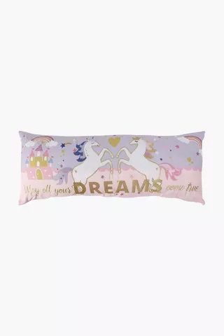Unicorn Dreams Scatter Cushion, 30x80cm