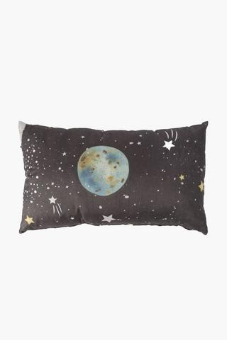 Microfibre Space Scatter Cushion, 30x50cm