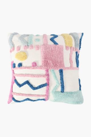 Pastel Squares Scatter Cushion, 50x50cm