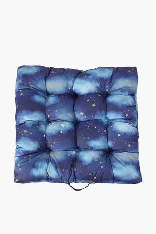Deep Button Stars Floor Cushion 96x99cm
