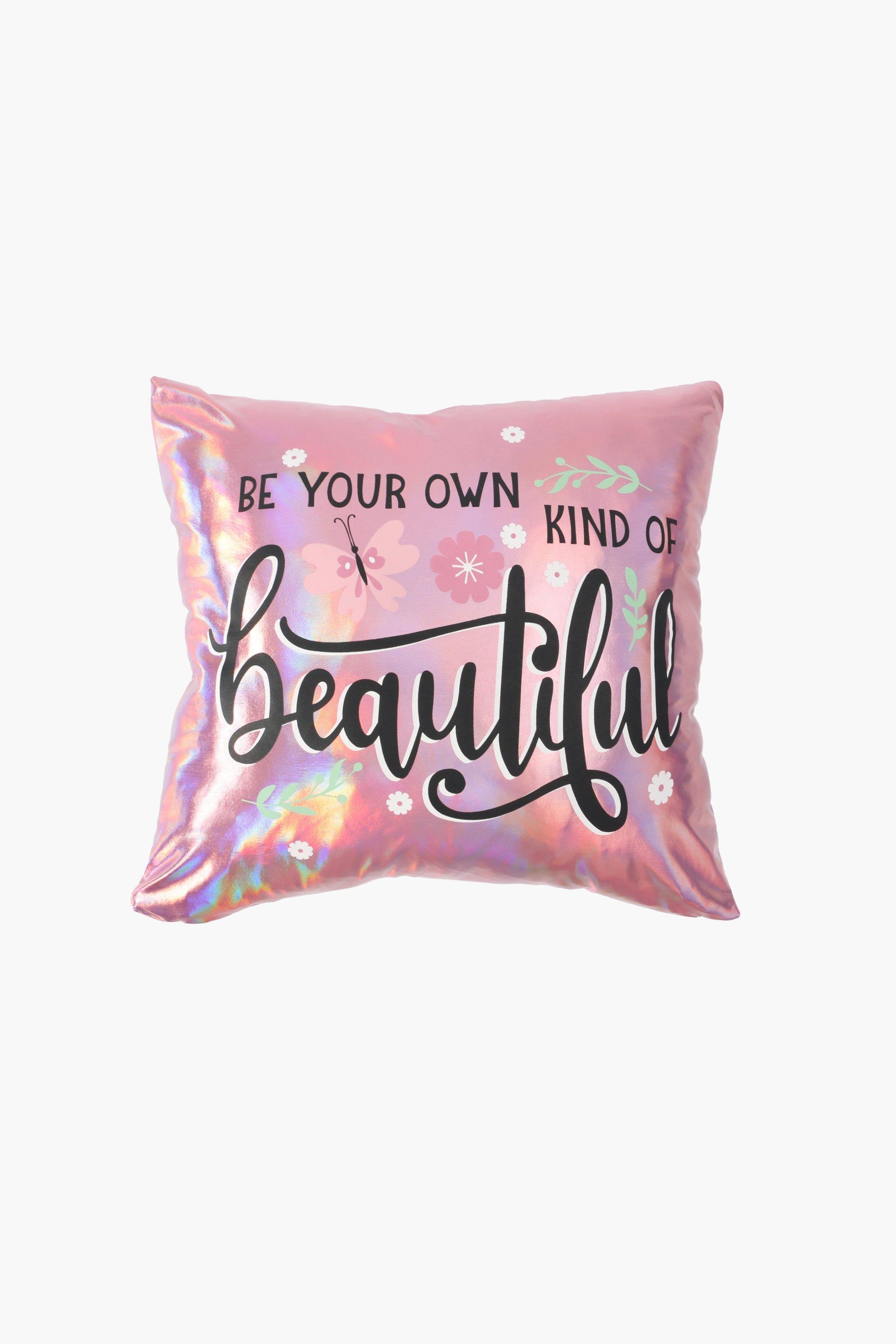 Iridescent Girl Power Scatter Cushion 40x40cm